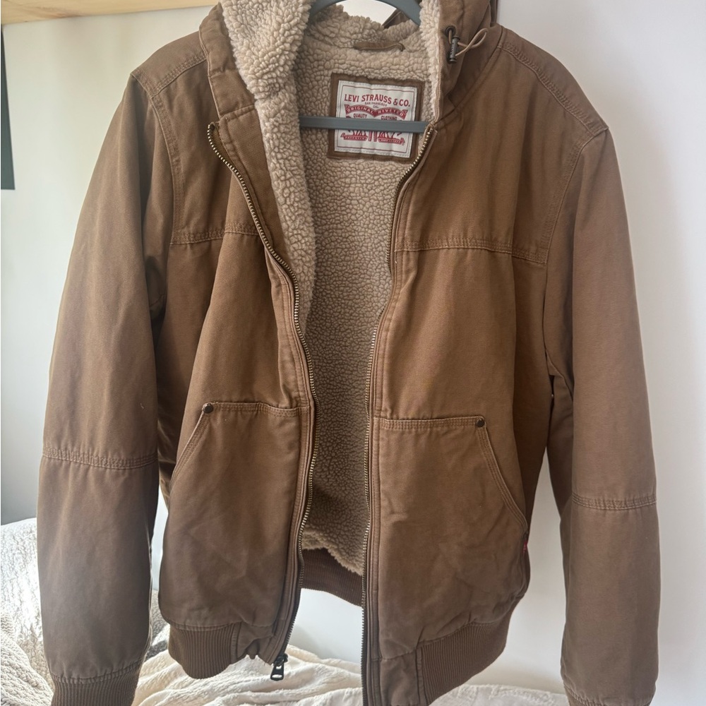 Levi's Brown Sherpa-Lined Jacket